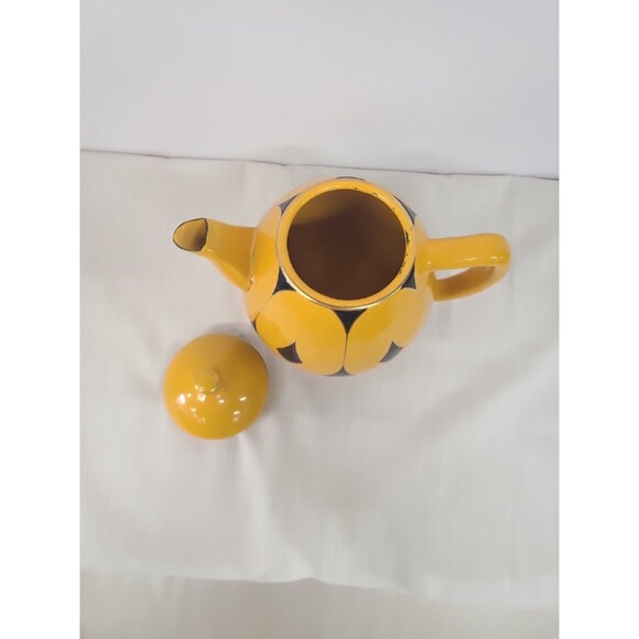 Antique European Enamel Elephant Ear Pattern Tea/Coffee Set - Picture 8 of 15